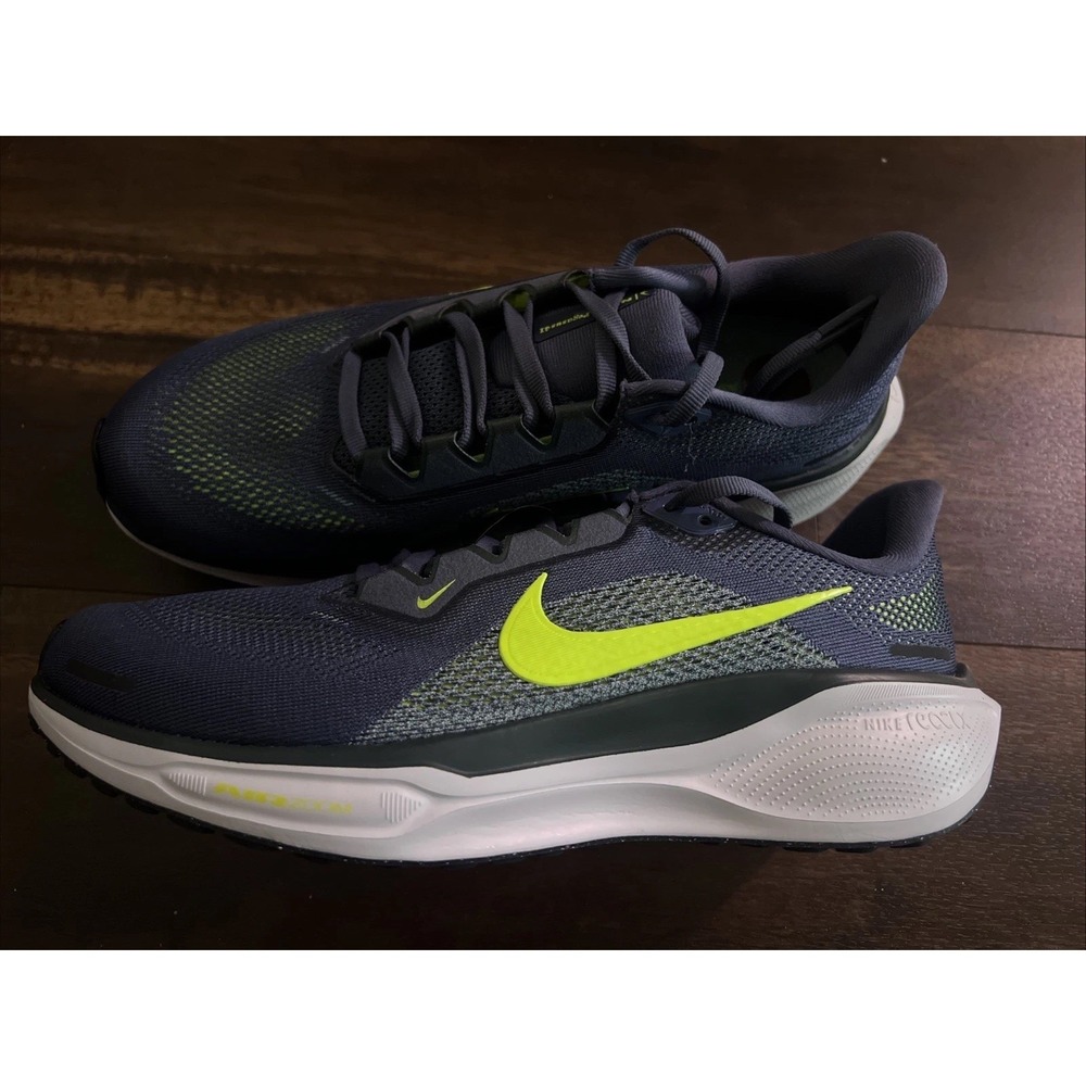 New Nike Mens Pegasus 41 Running Shoes Size 8 Sanded Purple Volt - Picture 2 of 6